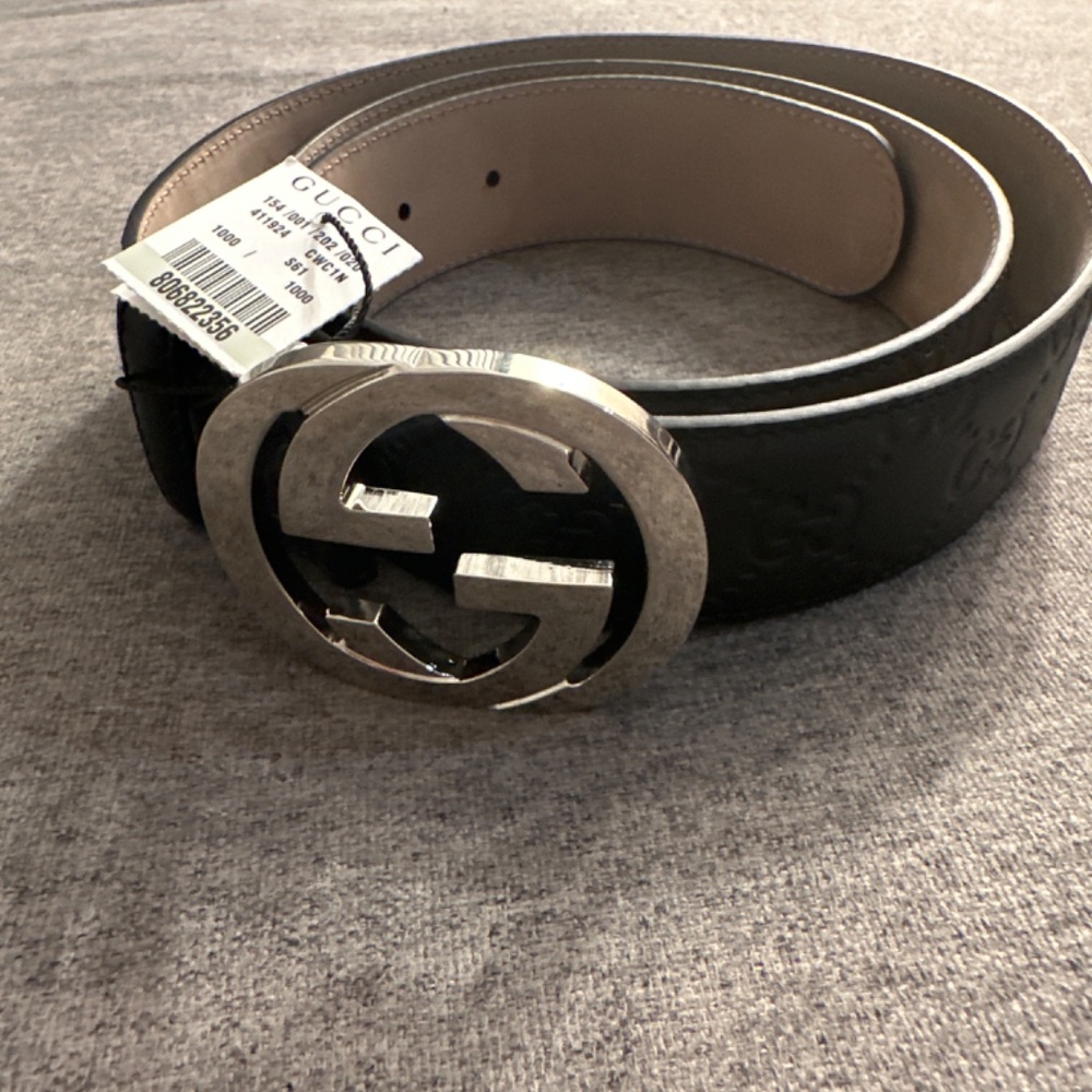 Gucci Signature Leather Belt - Picture 3 of 5